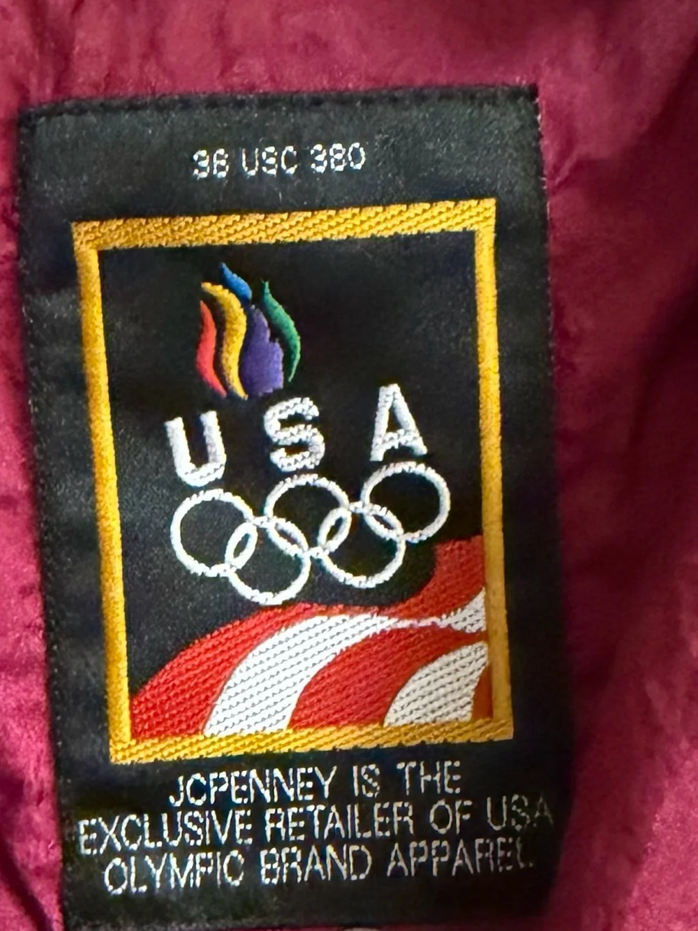 Vintage USA Olympics Colorblock Windbreaker Jacket Size Large